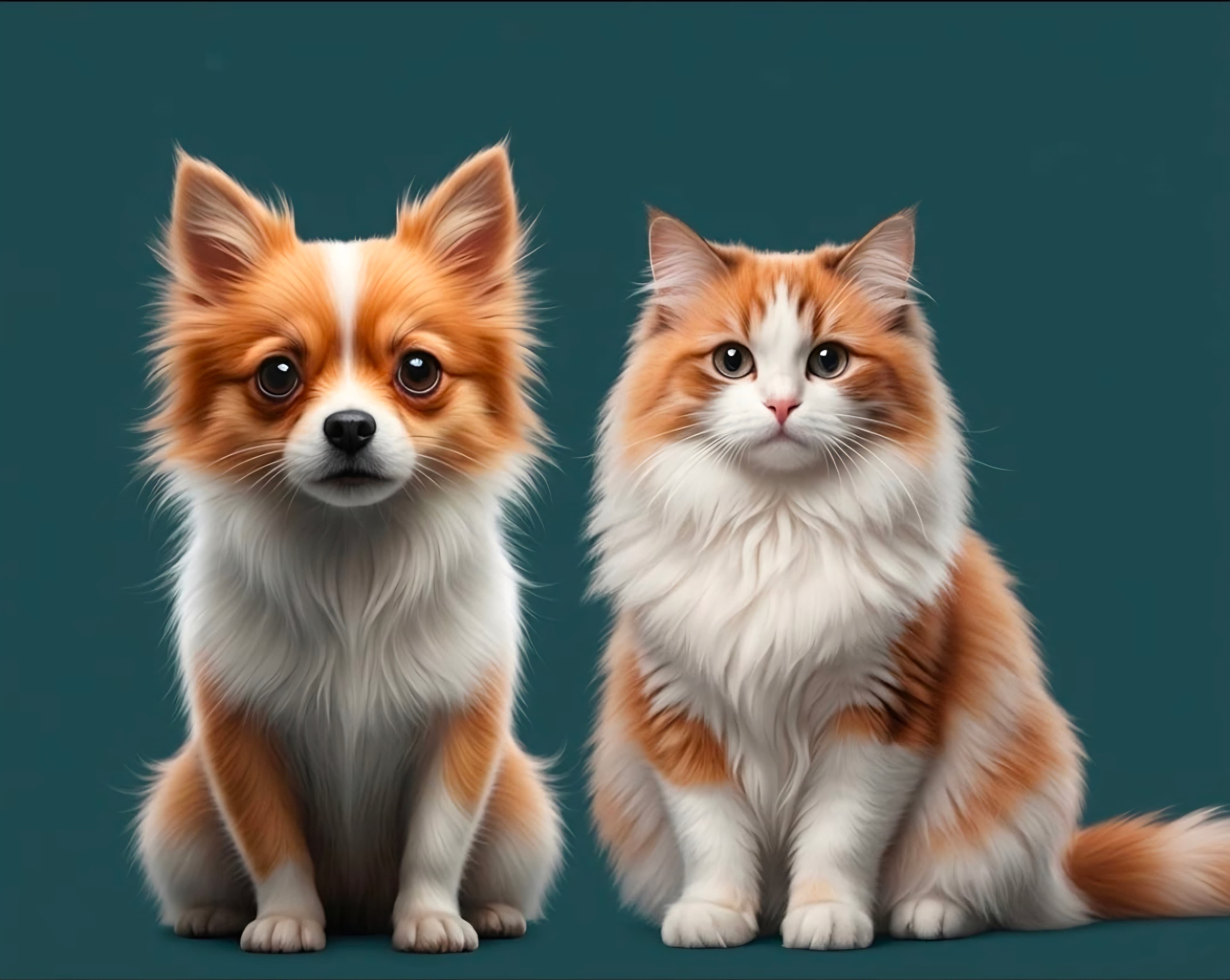 A dog and cat sitting together — Furly's AI-powered pet product recommendations