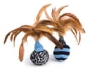 Petlinks Feather Flips Plush Ball Cat Toys with Catnip (2-Pack) thumbnail