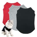 3-Pack Cotton Cat T-Shirts - Soft Breathable Sleeveless Tops thumbnail