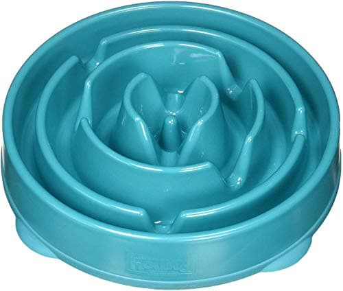 Fun Feeder Slow Eating Bowl for Cats - Large Turquoise