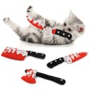 Knife-Shaped Catnip Toys - 4-Pack Interactive Chew Toys thumbnail