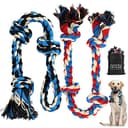 Zutesu Dog Rope Chew Toys - 2 Pack for Aggressive Chewers thumbnail