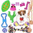 15-Piece Interactive Dog Toy Set with Chew, Squeak & Rope Toys thumbnail