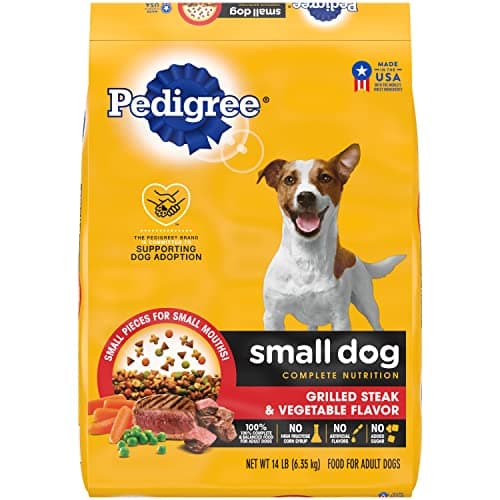 Pedigree Small Breed Grilled Steak & Veggie Dry Dog Food (14lb)
