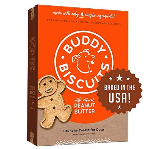 Buddy Biscuits Grain-Free Peanut Butter Dog Treats, 16 oz
