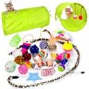 24-Piece Cat Toy Variety Set with Tunnel & Interactive Wands thumbnail