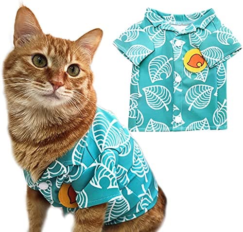 Tom Cat Cosplay Shirt Hood - White Button-Up Costume for Cats