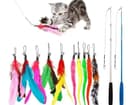 Interactive Cat Feather Wand Toy Set with 10 Refills thumbnail