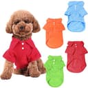 Breathable Cotton Dog T-Shirts - 4-Pack for Small & Medium Dogs thumbnail