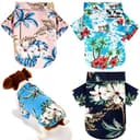 Hawaiian Dog Shirts 4-Pack - Breathable Summer Apparel for Pets thumbnail